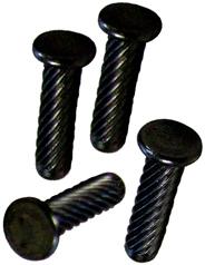 Series FH300 Flat Headed Helical Knurled Pins